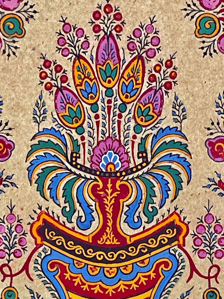 TEXTILE PROJECT for bell cords. Gouache. Early 20th century.