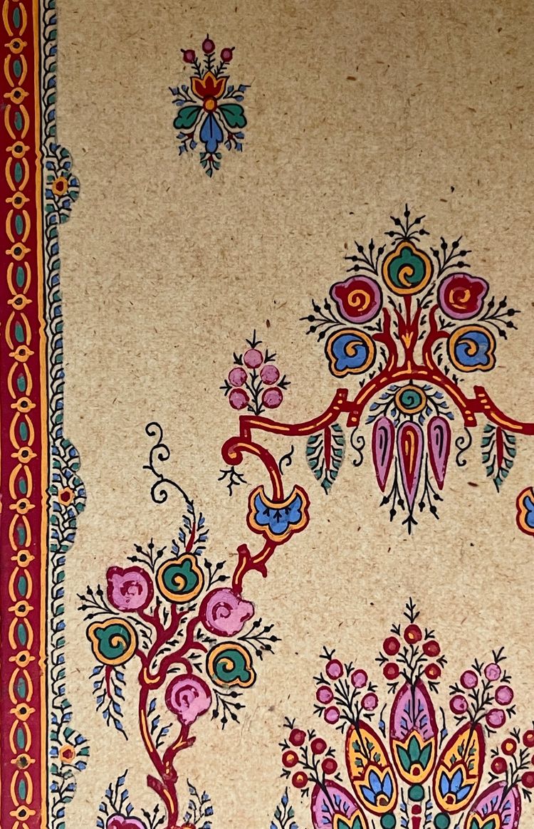 TEXTILE PROJECT for bell cords. Gouache. Early 20th century.
