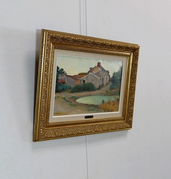  Tableau « Scène Champêtre », signé C. Perron – Début XXe 