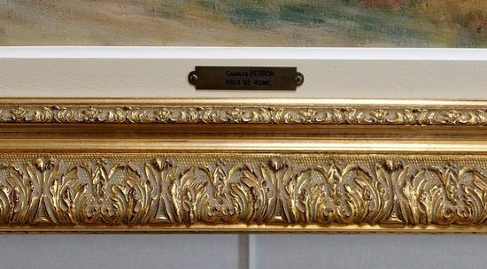  Tableau « Scène Champêtre », signé C. Perron – Début XXe 