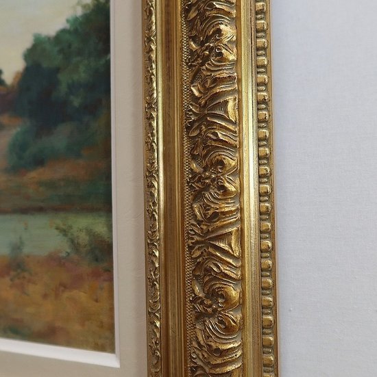  Tableau « Scène Champêtre », signé C. Perron – Début XXe 