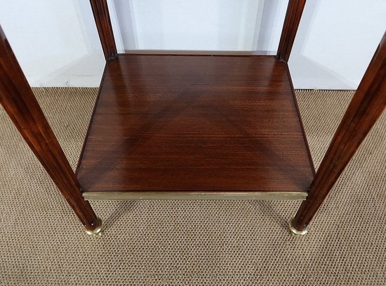  Small solid mahogany and marble middle cabinet, Louis XVI style - Period 1900