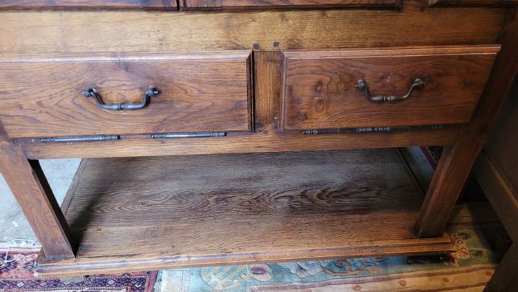 buffet en chene 3 portes 2 abattants  long 130cm