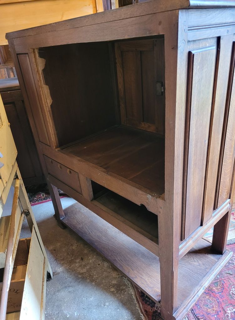 buffet en chene 3 portes 2 abattants  long 130cm