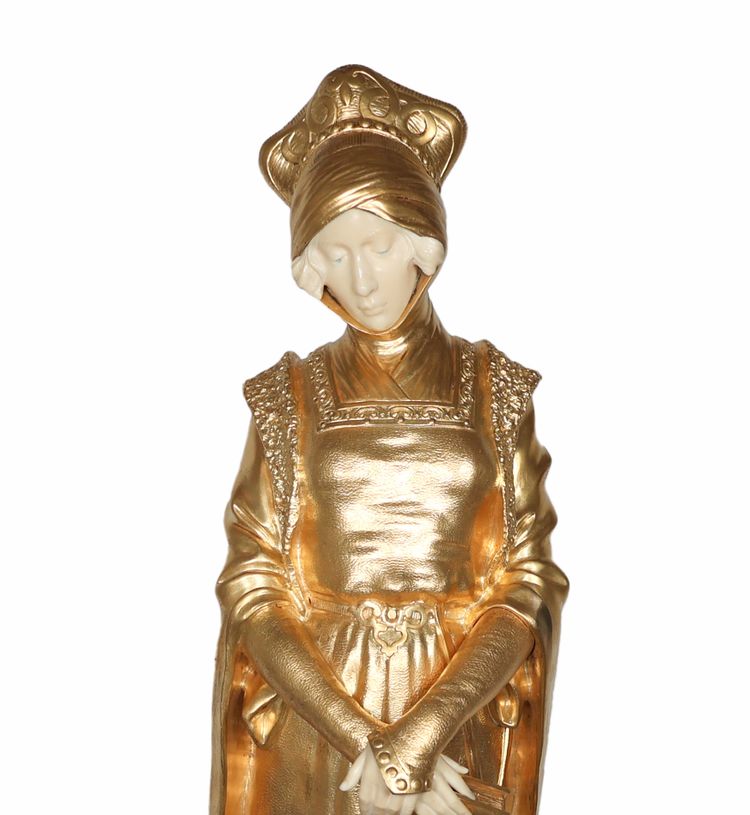 Art Deco period chryselephantine bronze Dominique ALONZO