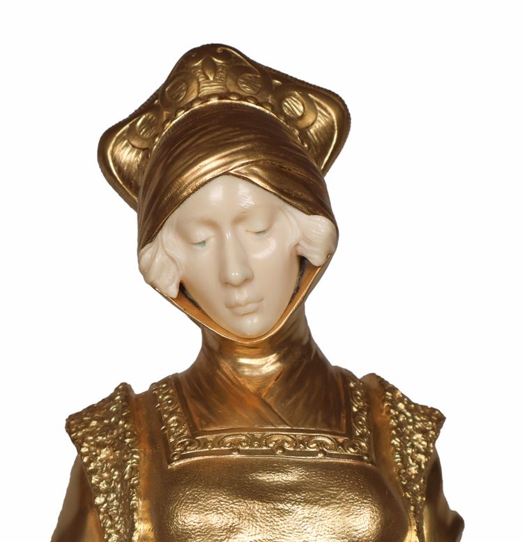 Art Deco period chryselephantine bronze Dominique ALONZO