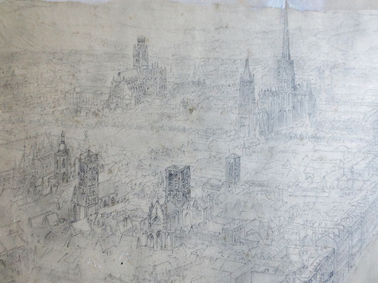 Rouen, Dessin XIXe siècle.