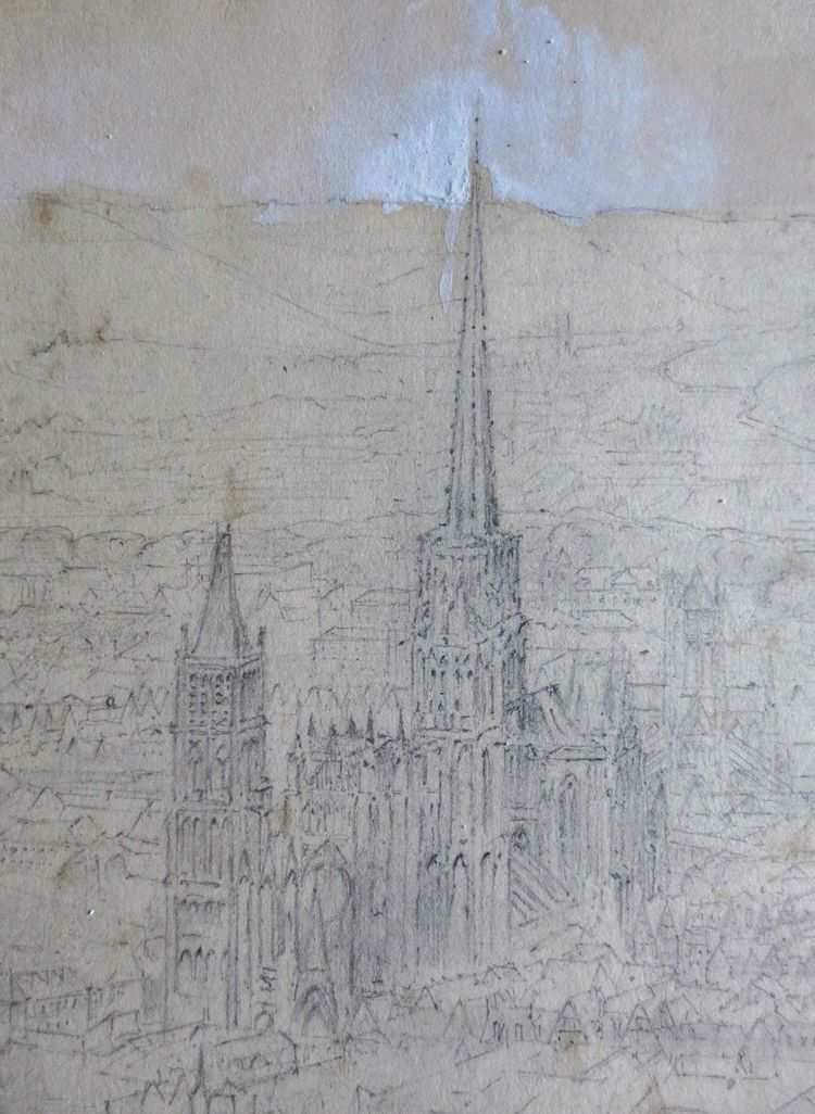 Rouen, Dessin XIXe siècle.