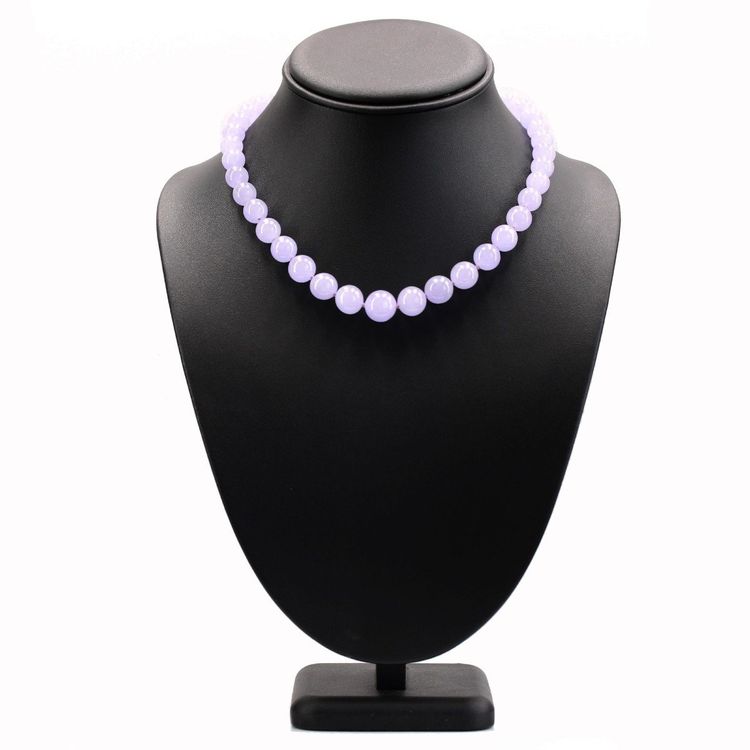 Collier De Perles De Jade Jadeite Parme