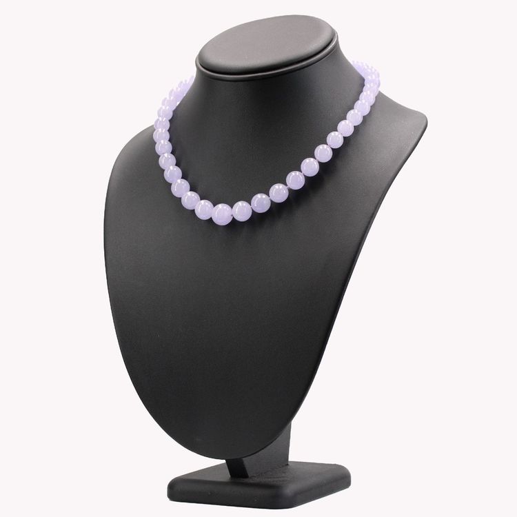 Collier De Perles De Jade Jadeite Parme