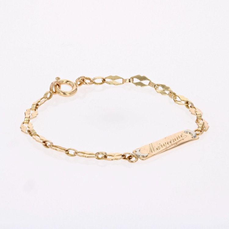 Maryvonne Antik-Gelbgold-Panzerkette
