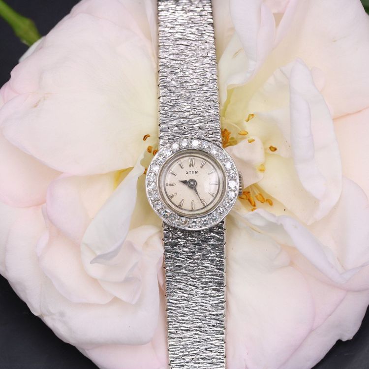 Lady Star White Gold Diamond Watch