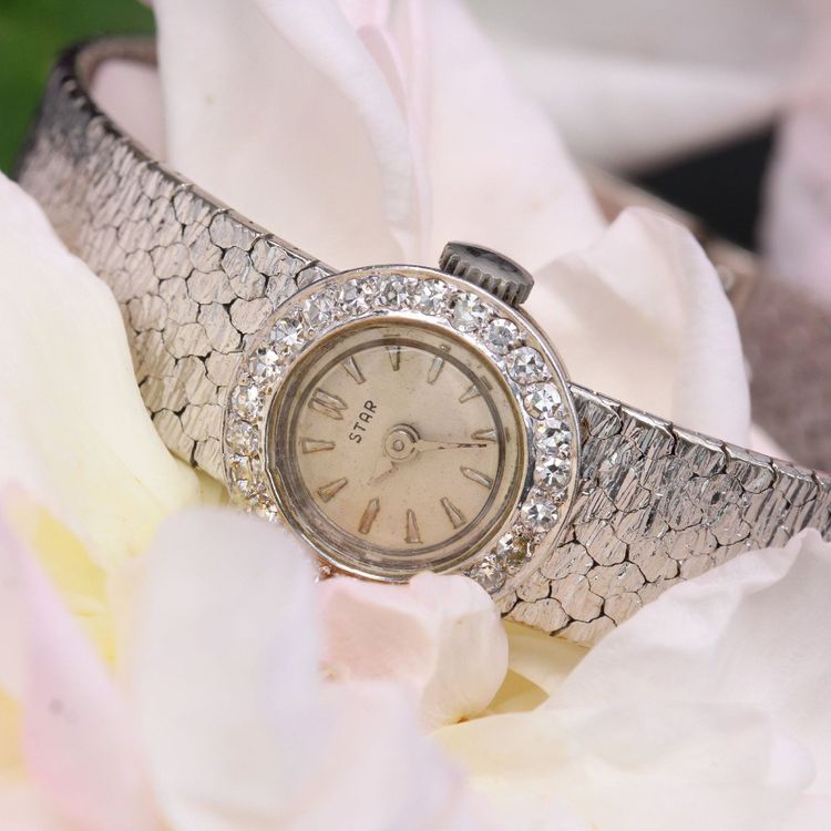 Lady Star White Gold Diamond Watch