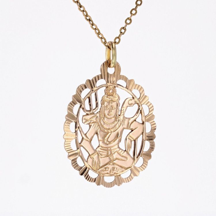 Pendentif Shiva Or Rose
