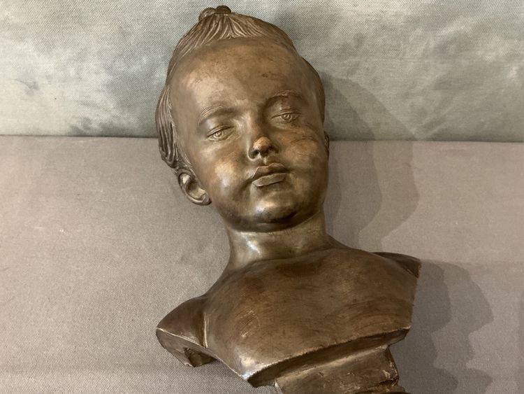 Büste aus Terrakotta und Marmor aus dem 19. Jahrhundert