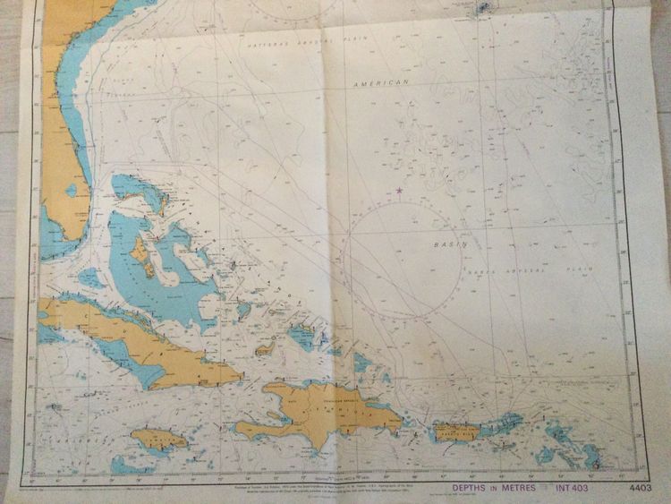 Carte marine « Côtes Sud-est Amérique duNord »