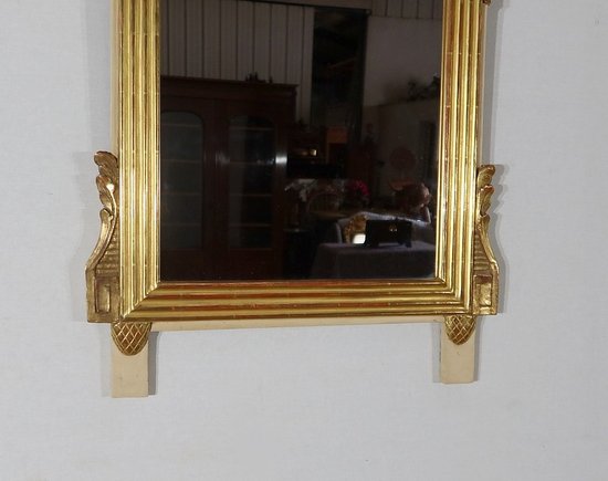 Gilded wood mirror with gold leaf Louis XVI - 2nd part XIXth century