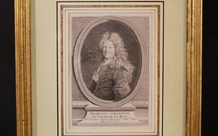 Engraved portrait François Girardon