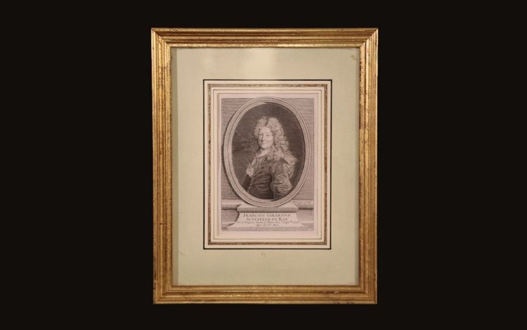 Engraved portrait François Girardon