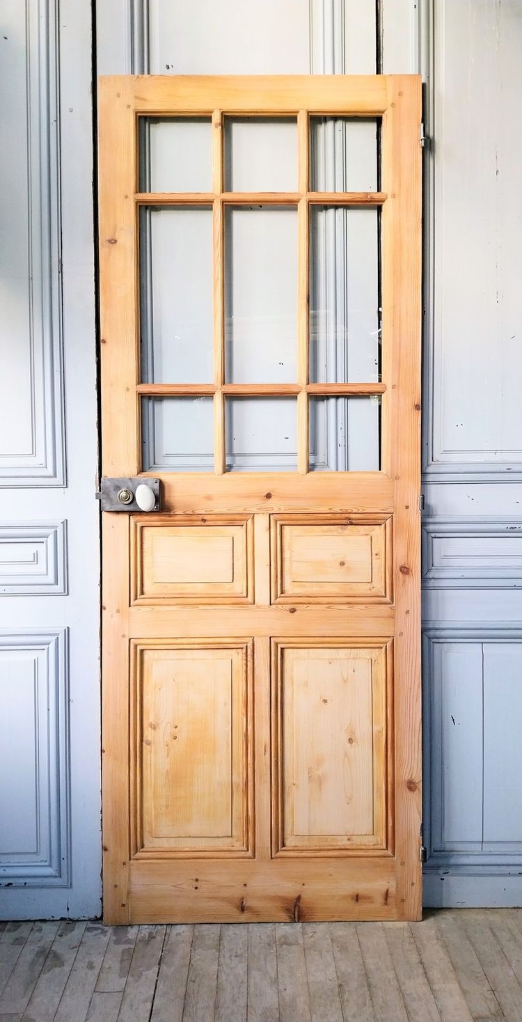 Porte ancienne vitrée 