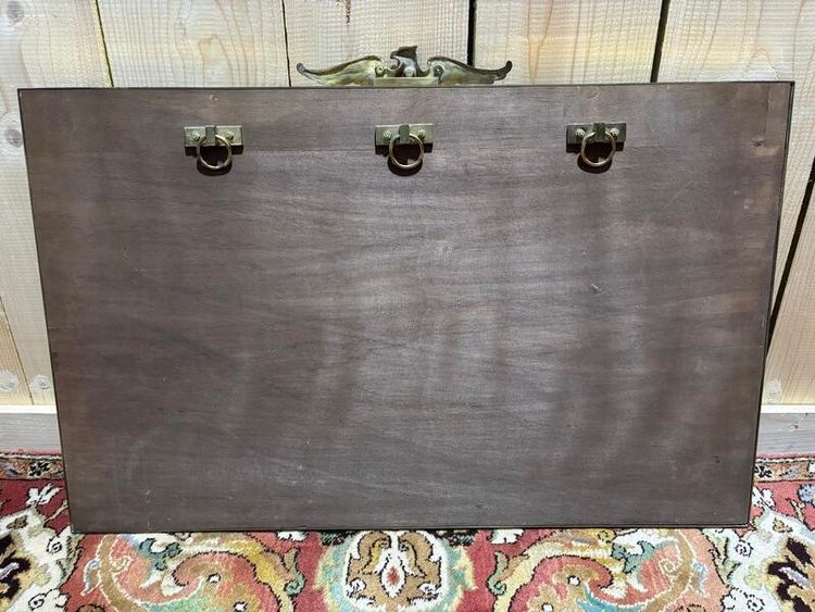 Specchio impero in ottone