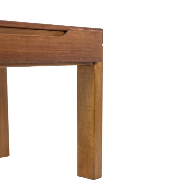 Flat desk with elm wood base, 6 drawers on the front. 1970s LS65081357