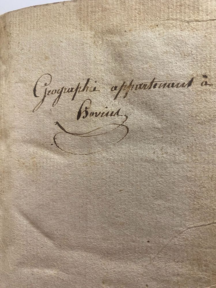 Schönes Buch mit gekürzter und einfacher Methode der Geographie von 1805. Gedruckt in Paris. Illustration von Karten XVIII