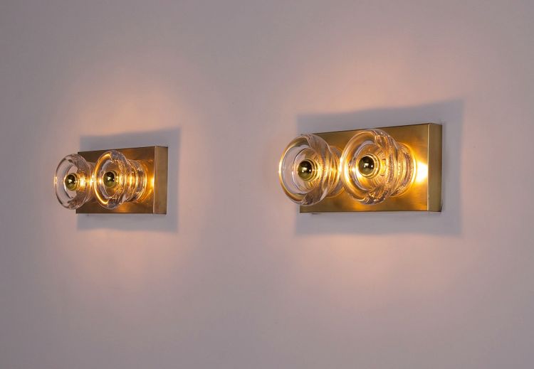 Pair of Double “Cylinder” Wall Lights