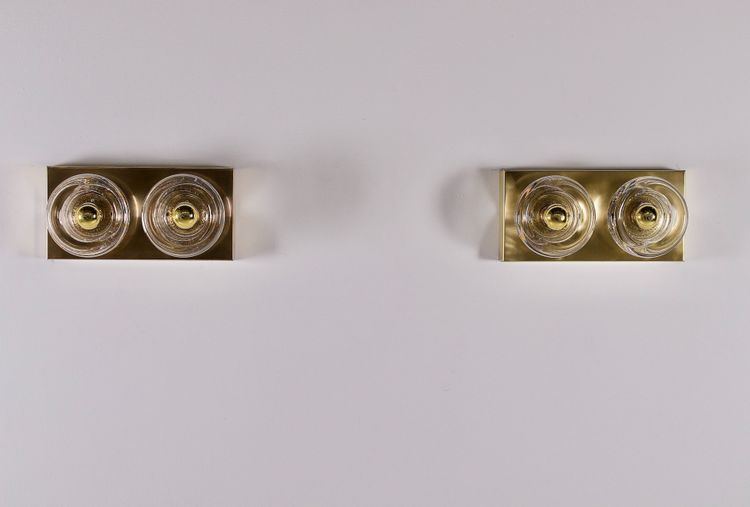Pair of Double “Cylinder” Wall Lights