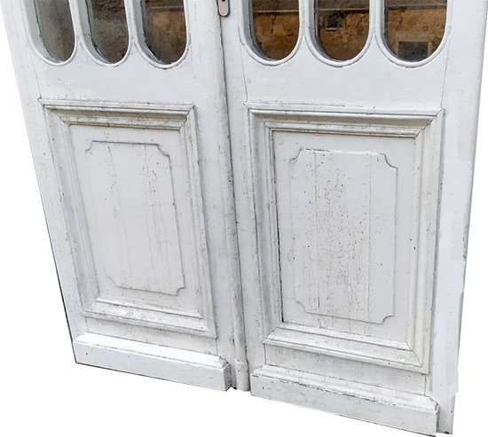 Old Double Glazed Door Of A Bordeaux Wine Estate Portes Loft Atelier Orangerie