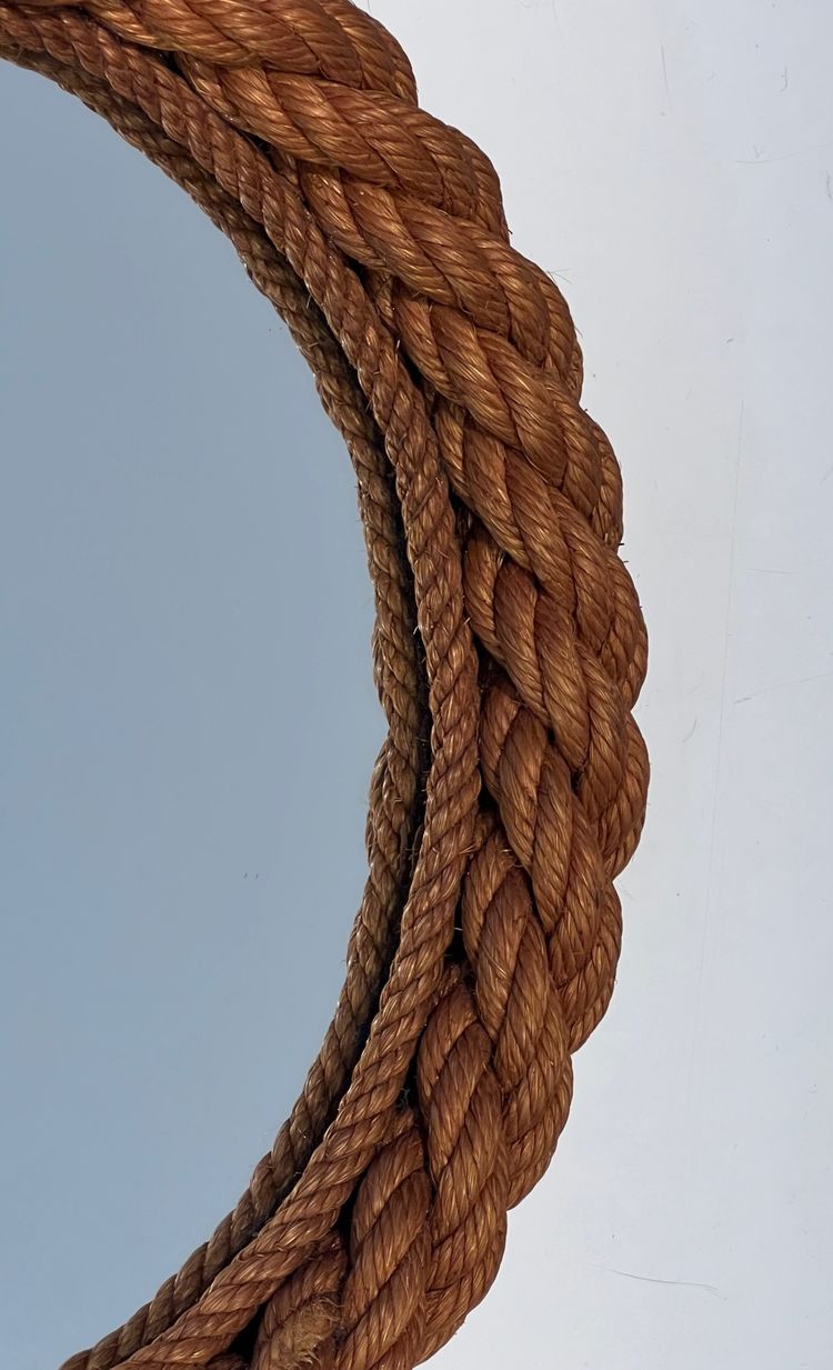 Round Rope Mirror by Audoux Minet