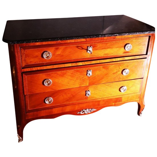 Commode - Placage bois du fruitier - Fin XIXème siècle 