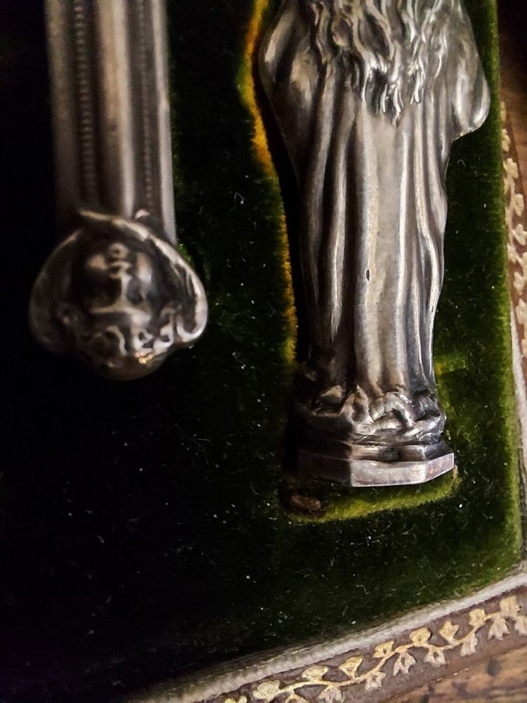 Rare silver travel reliquary