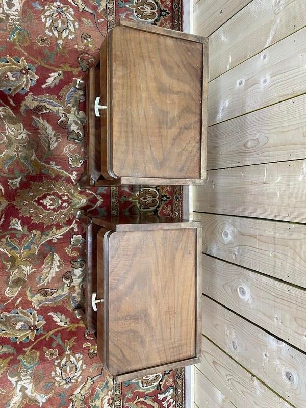 Pair of Art Deco style bedside tables