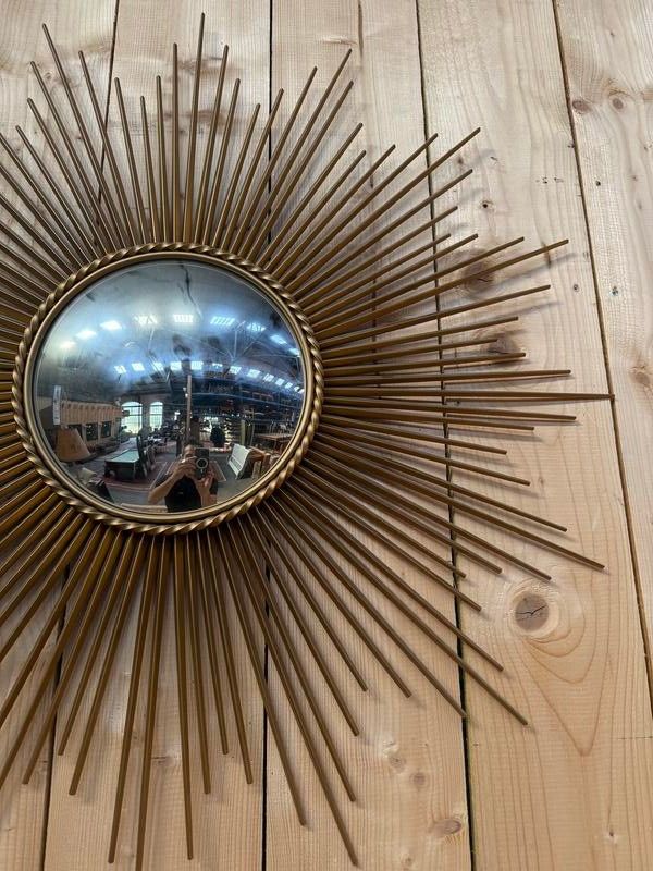 Miroir de sorcière bombé signe Chaty Vallauris