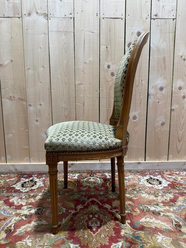 Suite of 4 Louis XVI style "Horseshoe" chairs