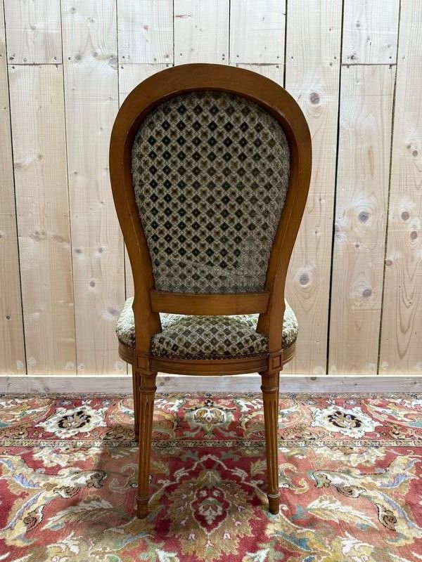 Suite of 4 Louis XVI style "Horseshoe" chairs