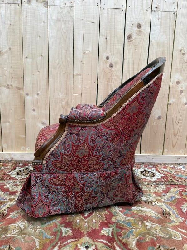 Suite of 4 toad armchairs, Napoleon III period