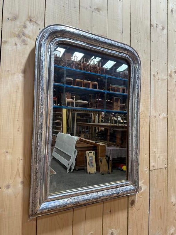 Louis Philippe period silver mirror