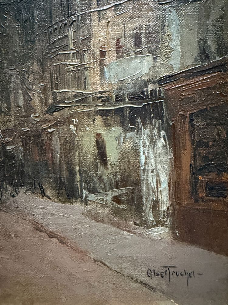 Louis Abel Truchet (1857-1918) - Paris, Rue Lafitte, Notre Dame de Lorette et le Sacré Coeur