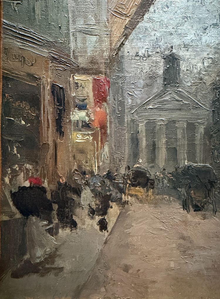 Louis Abel Truchet (1857-1918) - Paris, Rue Lafitte, Notre Dame de Lorette et le Sacré Coeur