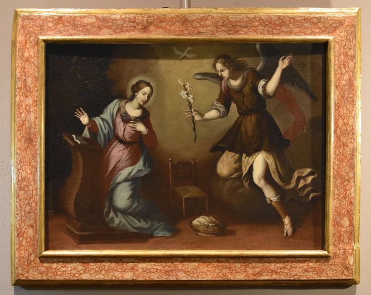 L'Annonciation, École toscane XVIIe siècle