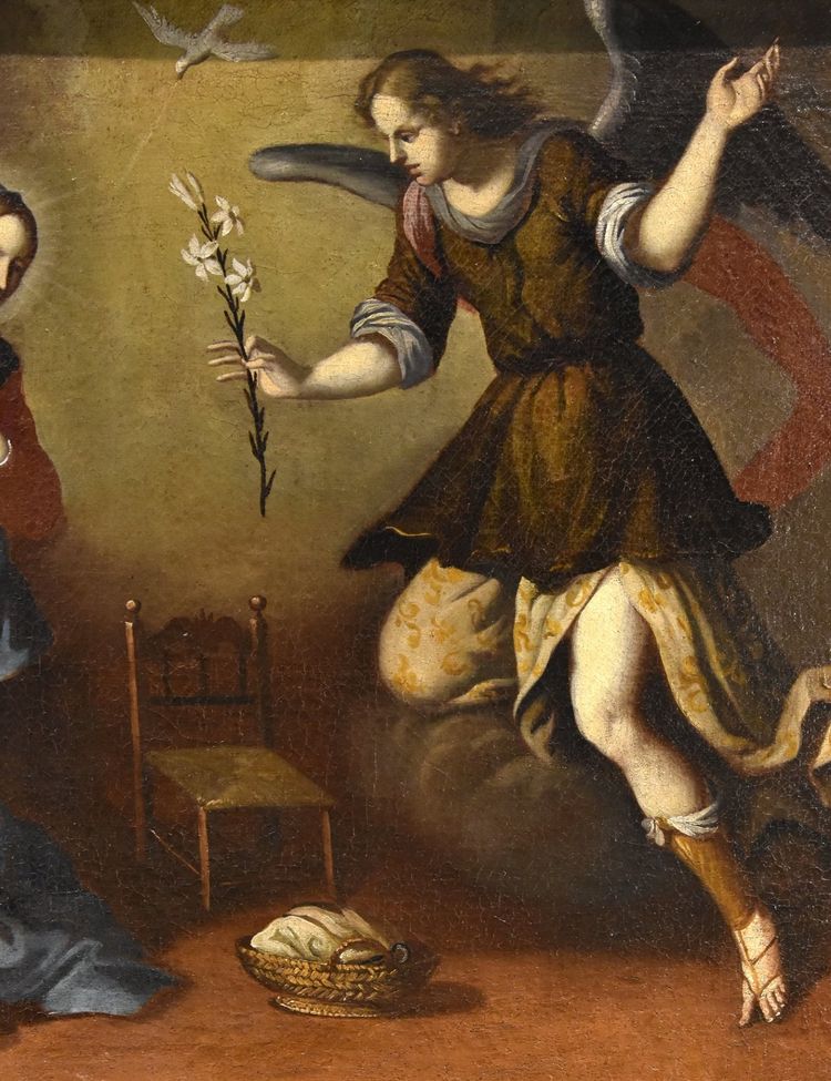 L'Annonciation, École toscane XVIIe siècle