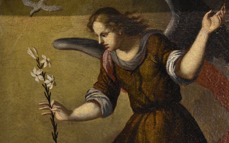 L'Annonciation, École toscane XVIIe siècle