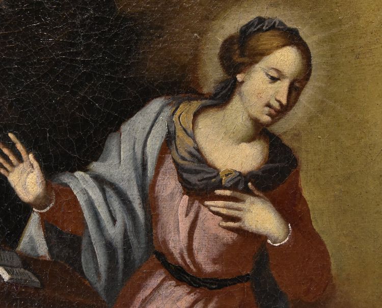 L'Annonciation, École toscane XVIIe siècle