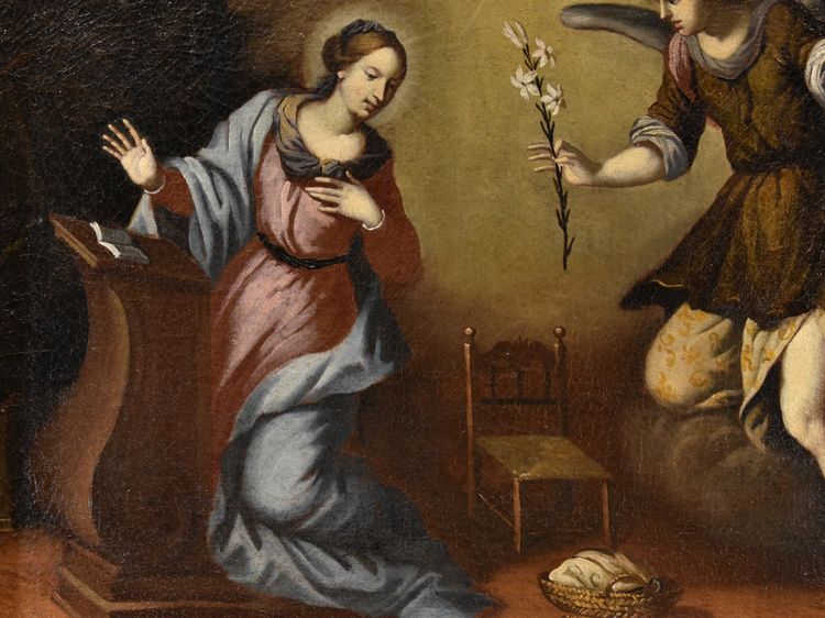 L'Annonciation, École toscane XVIIe siècle
