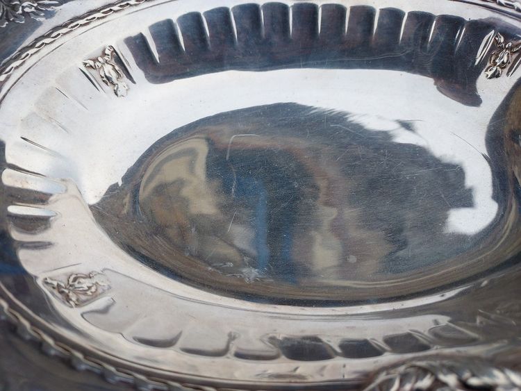 Silver-plated metal bowl by Victor Saglier