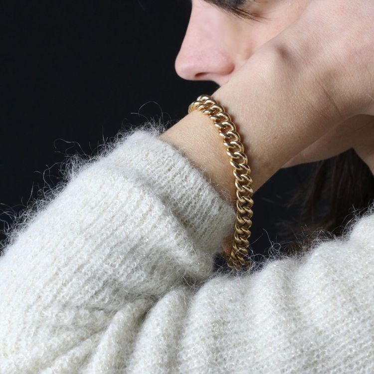 Vintage Gold Massive Curb Chain