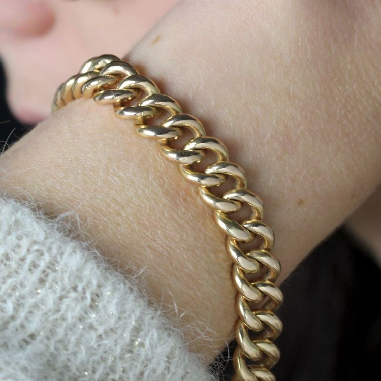 Vintage Gold Massive Curb Chain