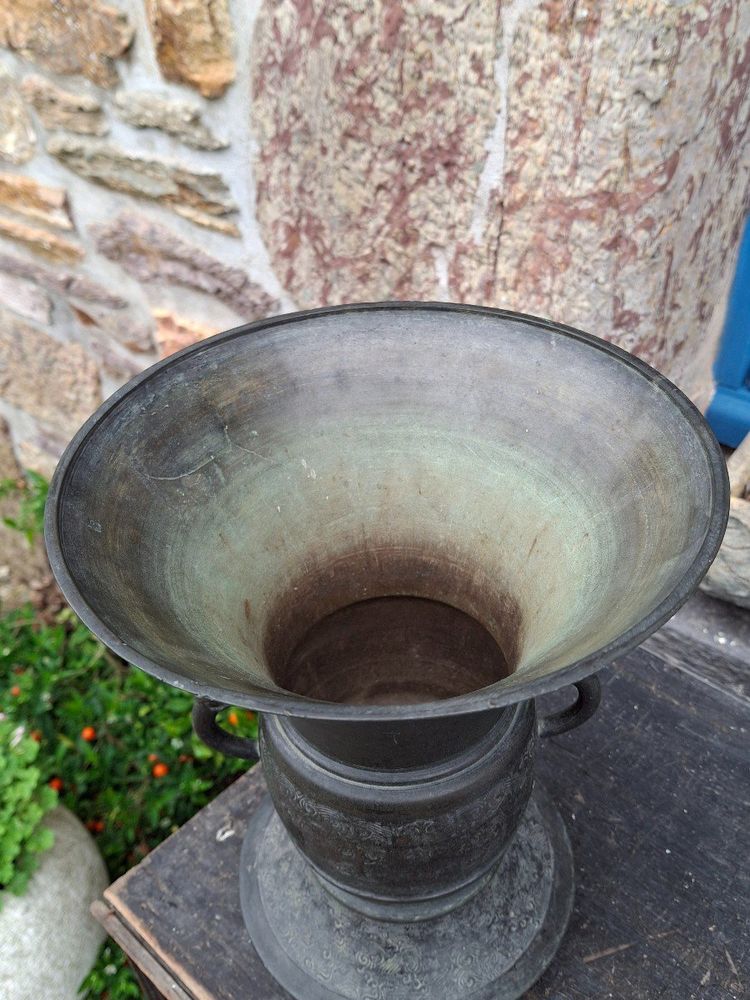 Large 19th Century Japanese Bronze Vase